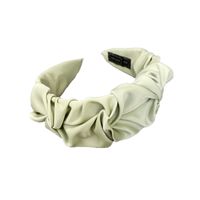 Korean Fold Headband Candy Solid Color Wide Edge Knotted Face Wash Headband Simple Hair Hole Head Band Wholesale Nihaojewelry main image 3