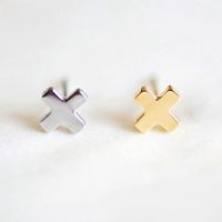 Cross Stainless Steel No Inlaid Earrings main image 1
