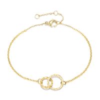 New Accessories Simple Stainless Steel Gold-plated Round Bracelet Korean Fashion Hollow Bracelet Wholesale Nihaojewelry main image 5
