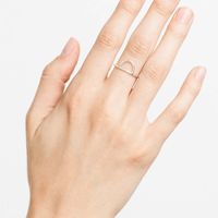Women's Geometric Ring 925 Silver Hollow Semicircle Ring Simple Jewelry Wholesale Nihaojewelry main image 2