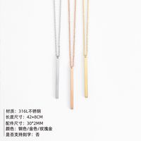 Jewelry Popular Elements Summer Double Stainless Steel Necklace Simple Clavicle Chain Distribution Wholesale Nihaojewelry main image 4