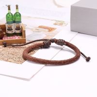 Accessories Simple Personality Retro Woven Cowhide Bracelet Niche Design Jewelry Adjustable Wholesale Nihaojewelry main image 3