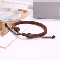 Accessories Simple Personality Retro Woven Cowhide Bracelet Niche Design Jewelry Adjustable Wholesale Nihaojewelry main image 5