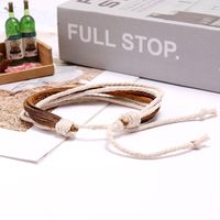 Accessories Simple Personality Retro Woven Cowhide Bracelet Niche Design Jewelry Adjustable Wholesale Nihaojewelry main image 6