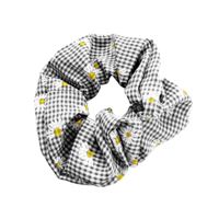 Plaid Frais Petite Marguerite Anneau De Cheveux Douce Boule Tête De Cheveux Corde Simple Bande De Caoutchouc Cravate Tête Corde En Gros Nihaojewelry sku image 3