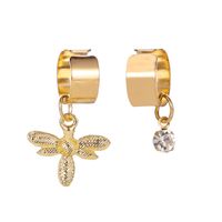 Wholesale Jewelry Retro Geometric Artificial Gemstones Plating Earrings sku image 16