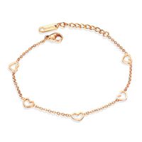 New Women's Korean Classic Love Stainless Steel Bracelet Accessories Jewelry Wholesale Nihaojewelry sku image 1