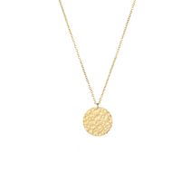Fashion Jewelry Simple Geometric Hammer Pendant Lettering Golden Necklace Decorative Necklace Wholesale Nihaojewelry sku image 2