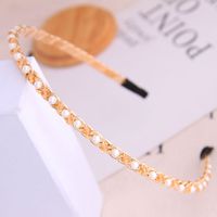 Korean Style Fashion Wild Simple And Delicate Crystal Pearl Personality Ladies Headband/hair Accessories Hairband Wholesale Niihaojewelry main image 4