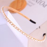Korean Style Fashion Wild Simple And Delicate Crystal Pearl Personality Ladies Headband/hair Accessories Hairband Wholesale Niihaojewelry main image 5