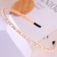 Korean Style Fashion Wild Simple And Delicate Crystal Pearl Personality Ladies Headband/hair Accessories Hairband Wholesale Niihaojewelry main image 9
