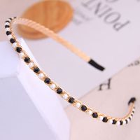 Koreanischen Stil Mode Wilden Einfache Und Zarte Kristall Perle Persönlichkeit Damen Stirnband/haar Zubehör Haarband Großhandel Niihaojewelry sku image 4