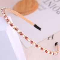 Korean Style Fashion Wild Simple And Delicate Crystal Pearl Personality Ladies Headband/hair Accessories Hairband Wholesale Niihaojewelry sku image 5