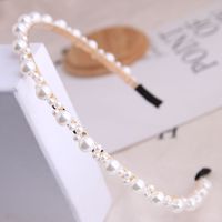 Korean Fashion All-match Simple And Delicate Messy Pearl Ms. Simple Headband Hair Accessories Hairband Wholesale Niihaojewelry main image 1