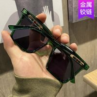 Square Big Frame Sunglasses  New  Black Frame  Sunglasses Street Shot Glasses Nihaojewelry Wholesale main image 4