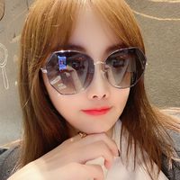 New Ladies Round Sunglasses Korean  Trend Anti-ultraviolet Polarized  Sunglasses Nihaojewelry Wholesale main image 5