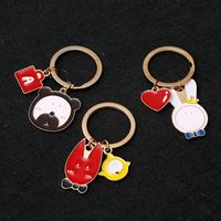 Nouveau Dessin Animé Japonais Muet Mignon Mignon Petit Panda Lapin Porte-clés Bijoux Nihaojewelry En Gros main image 3
