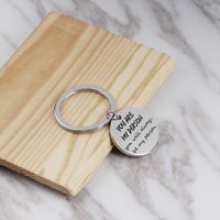 Fashion Lettering Round Wild Keychain You Are My Person Keychain Nihaojewelry Wholesale main image 4