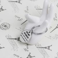 Fashion Lettering Round Wild Keychain You Are My Person Keychain Nihaojewelry Wholesale main image 5