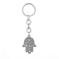 Fashion New Simple  Personality Retro Hollow Fatima Palm Personality Keychain Trendy Hundred Accessories main image 1