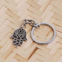 Fashion New Simple  Personality Retro Hollow Fatima Palm Personality Keychain Trendy Hundred Accessories main image 4