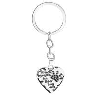 Fashion  Lettering No Longerbymyside Loving Dog Paw Key Chain Accessories Nihaojewelry Wholesale sku image 1