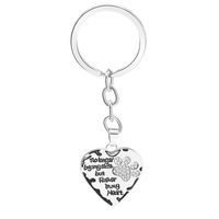 Fashion  Lettering No Longerbymyside Loving Dog Paw Key Chain Accessories Nihaojewelry Wholesale sku image 3