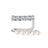 Nouveaux Clips D&#39;oreille De Mode Simples Tempérament Diamant Clips D&#39;oreille En Alliage Unique Nihaojewelry Gros sku image 1