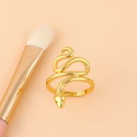 Fashion New Simple Copper Snake Ring Hot Selling  Creative Personality Exaggerated Snake  Ring  Nihaojewelry Wholesale main image 6