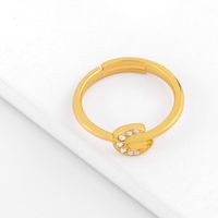 Fashion New Simple  Micro-set Zircon Ring Simple  Diamond Copper  Ring Nihaojewelry Wholesale main image 3