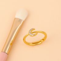 Fashion New Simple  Micro-set Zircon Ring Simple  Diamond Copper  Ring Nihaojewelry Wholesale main image 6