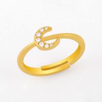 Fashion New Simple  Micro-set Zircon Ring Simple  Diamond Copper  Ring Nihaojewelry Wholesale sku image 1