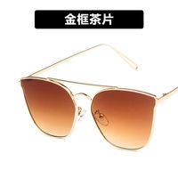 Metal Sunglasses Double Beam  New Retro Wild  Trend  Sunglasses Nihaojewelry Wholesale sku image 4