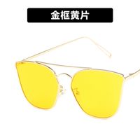 Metal Sunglasses Double Beam  New Retro Wild  Trend  Sunglasses Nihaojewelry Wholesale sku image 8