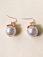 Korean Fashion Earrings Pearl Girls Earrings Wholesale Nihaojewelry main image 6