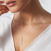 Ornaments Geometric Round Word Necklace Stainless Steel Two-piece Necklace Clavicle Chain Wholesale Niihaojewelry main image 4