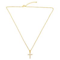 Fashion Cross 18k Gold Plated Necklace In Bulk main image 5