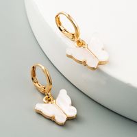 Corée Du Sud Coquille Papillon Boucle D&#39;oreille Niche Boucle D&#39;oreille Sauvage En Gros Nihaojewelry main image 3