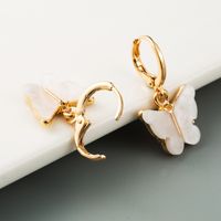 Corée Du Sud Coquille Papillon Boucle D&#39;oreille Niche Boucle D&#39;oreille Sauvage En Gros Nihaojewelry main image 5