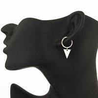 European And American New Personalized Earrings Triangle Pendant Ear Ring Neutral Earrings  Yiwu Cross-border Hoop main image 5