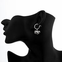 European And American Fashion Animal Hoop Earrings Retro Cute Pony Pendant Earclip Earrings Female  Hot Sale main image 5