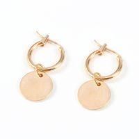 Hot Selling Simple Glossy Small Round Pendant Ear Ring Round Small Earrings Ear Buckle  Wholesale Nihaojewelry main image 3