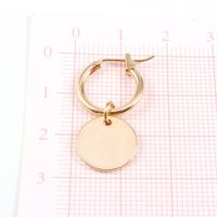 Hot Selling Simple Glossy Small Round Pendant Ear Ring Round Small Earrings Ear Buckle  Wholesale Nihaojewelry main image 5