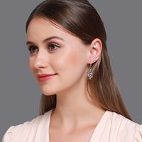 New  Earrings Personality Fruit Earrings Diamond Earrings With Grapes Elegant Temperament Tassel Grape Earrings Wholesale Nihaojewelry main image 6