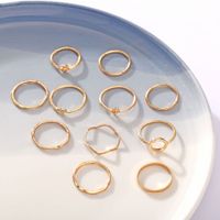 New Love Pineapple Cactus Alloy Joint Ring Set 11 Piece Set Wholesale Niihaojewelry main image 5