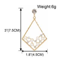 Europäische Und Amerikanische Mode Imitat Perlen Ohrringe Weibliche Persönlichkeit Einfache Diamant Geometrische Ohrringe Ohrringe Weibliche F5810 main image 6