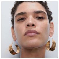 Fashion Jewelry Fashion Temperament Exaggerated Earrings Personality Simple Circle Metal Earrings Wholesale Nihaojewelry main image 1
