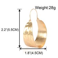 Fashion Jewelry Fashion Temperament Exaggerated Earrings Personality Simple Circle Metal Earrings Wholesale Nihaojewelry main image 6