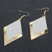 Simple Wild Diamond Frosted Earrings Personality European And American Retro Earrings Wholesale Nihaojewelry main image 4