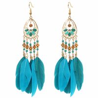 Fashion Tassel Earrings Exaggerated Geometric Alloy Geometric Drop Earrings Wholesale Nihaojewelry main image 4